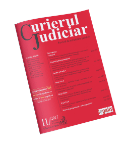 Revista Curierul Judiciar nr. 11/2017